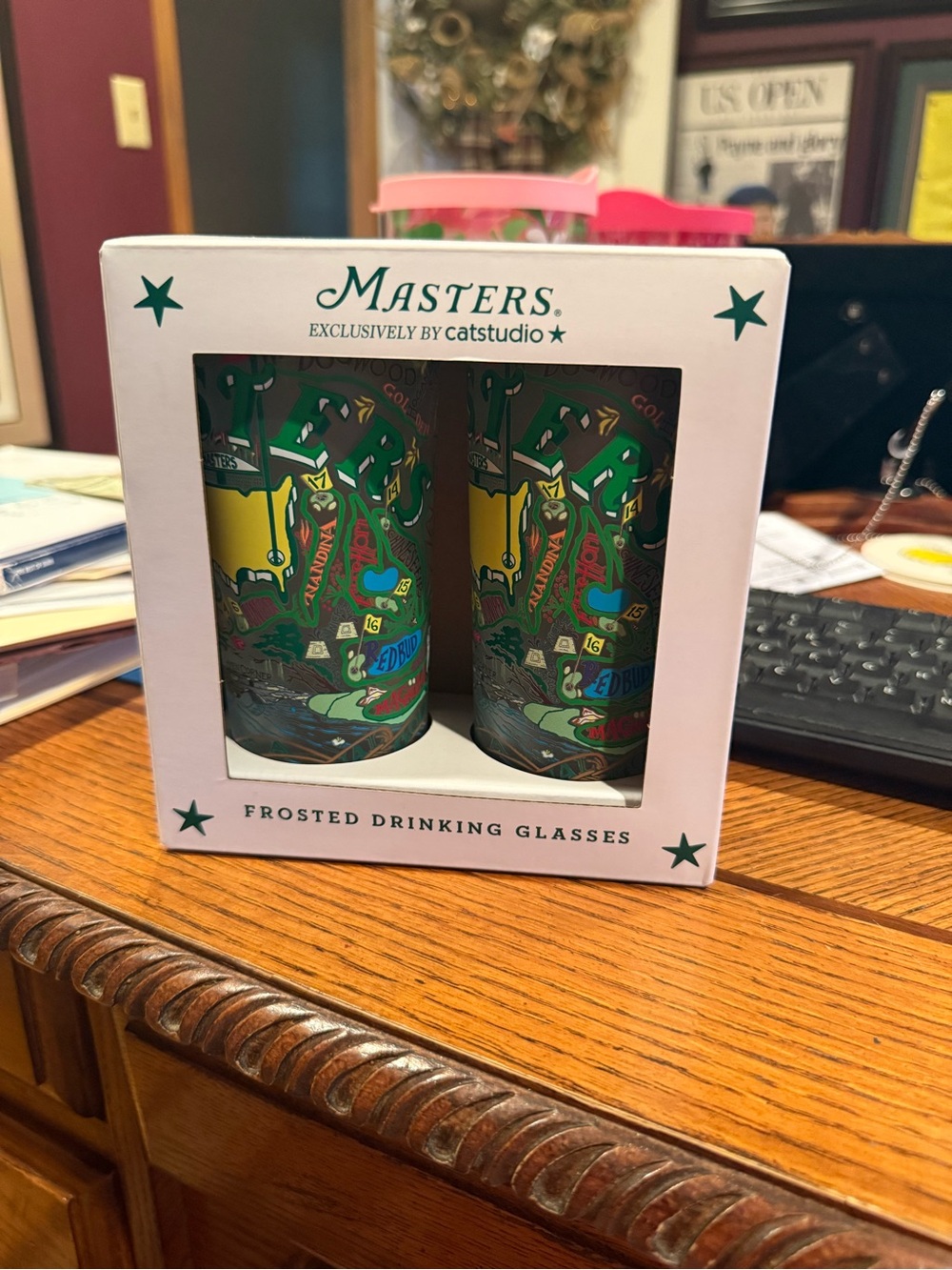 Masters Frosted Drinking Glasses - Green, Yellow, Red, Blue